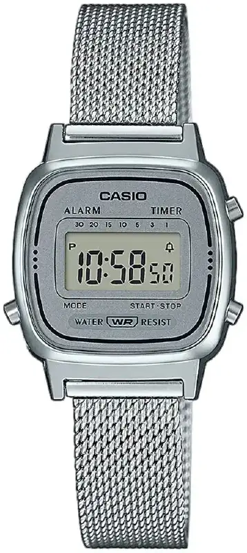 Годинник Casio LA670WEM-7EF. Сріблястий