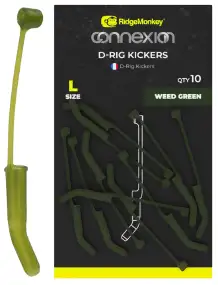 Лентяйка RidgeMonkey Connexion D-Rig Kickers Small (10 шт/уп) ц:weed green