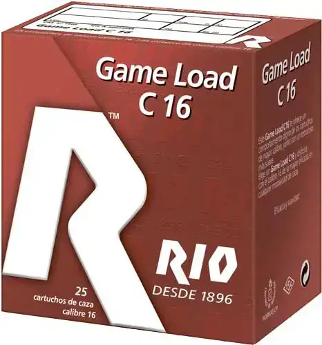 Патрон RIO Game Load C16 кал. 16/70 дробь №1 (4 мм) навеска 28 г