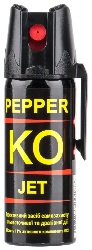 Газовый баллончик Klever Pepper KO Jet струйный. Объем - 50 мл