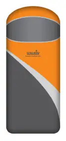Спальный мешок Norfin Scandic Comfort 350 NS 0°- (-10°) / 220х80см / NS R ц:оранжево-серый