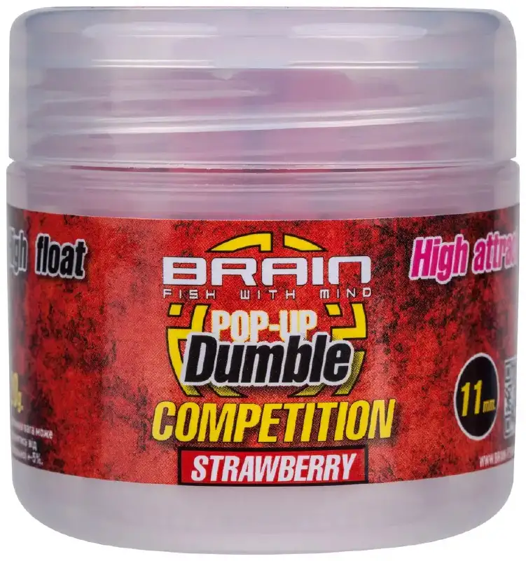 Бойлы Brain Dumble Pop-Up Competition Strawberry 11mm 20g