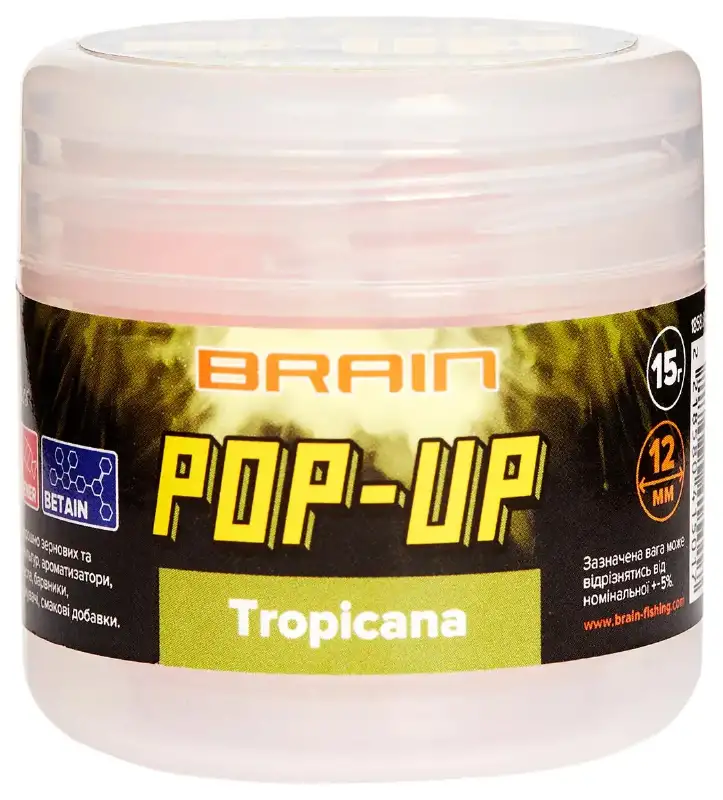 Бойли Brain Pop-Up F1 Tropicana (манго) 8mm 20g