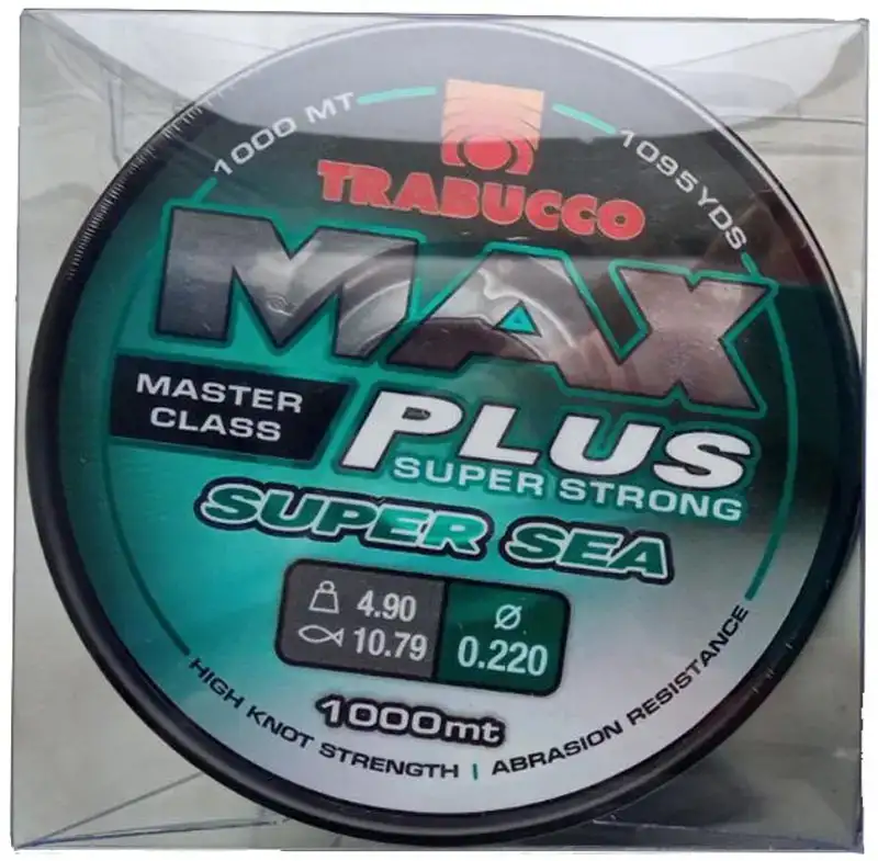Леска Trabucco Max Plus Super Sea 1000m 0.20mm 4.00kg
