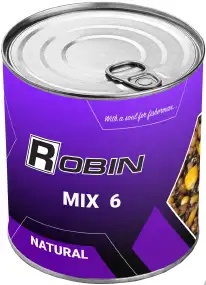 Зерновая смесь Robin Микс 6-ти Зерен Натурал 900мл (ж/б)