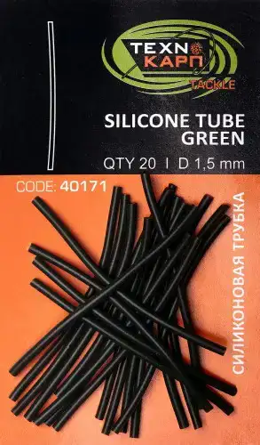 Трубка силіконова Технокарп Silicon Tube Green 1.5мм (20шт/уп)