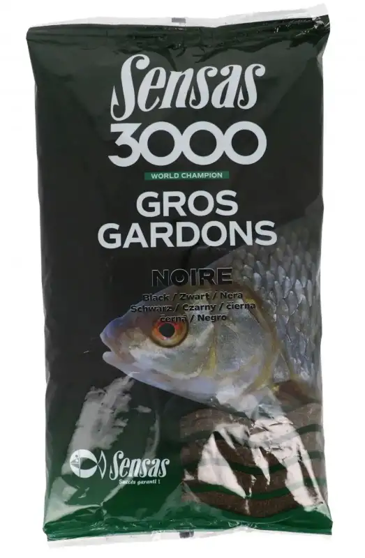 Прикормка Sensas 3000 Gros Gardons Noire 1kg