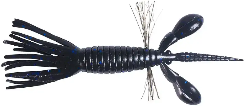 Силикон Jackall Pine Shrimp 2" Black Blue Flake 6шт.