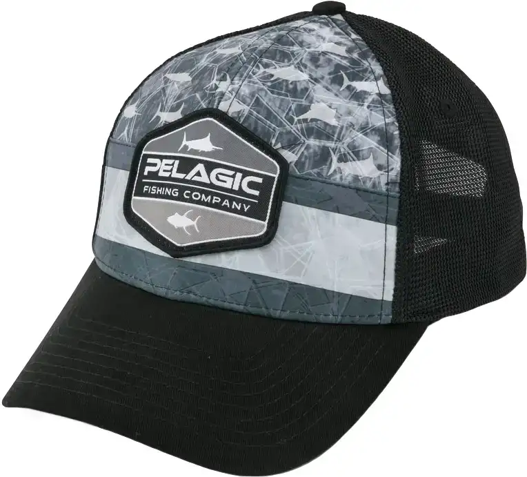 Кепка Pelagic Offshore Print Fishing Hat - Duo Americamo grey