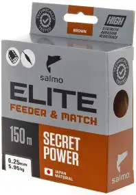 Леска Salmo Elite Feeder & Match 150m (корич.) 0.25mm 5.95kg