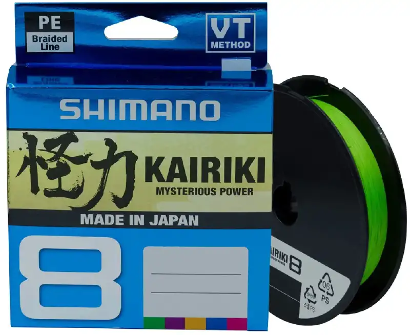 Шнур Shimano Kairiki 8 PE (Mantis Green) 150m 0.35mm 39.5kg