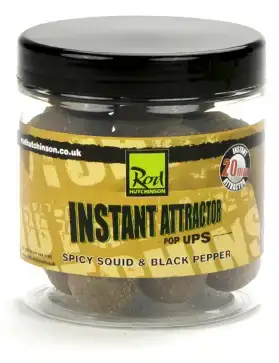 Бойли Rod Hutchinson Instant Attractor Pop Ups Spicy Squid & Black Pepper 20 mm