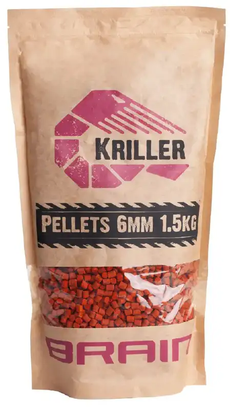 Пелети Brain Kriller (креветка/спеції) 6mm 1.5 kg