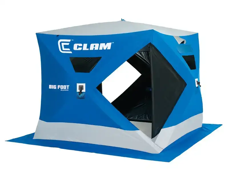 Палатка Clam Big Foot XL2000 для зимней рыбалки ц:синий/белый