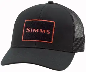 Кепка Simms High Crown Trucker One size Black