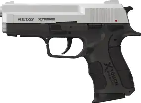 Пистолет стартовый Retay XTreme кал. 9 мм. Цвет - chrome.