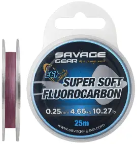Флюорокарбон Savage Gear Super Soft EGI 25m Pink