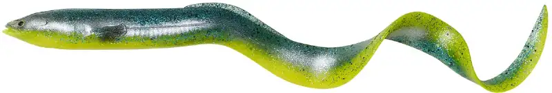 Силикон Savage Gear 3D Real Eel Loose Body 150mm 12.0g Green Yellow Glitter (поштучно)
