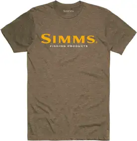 Футболка Simms Logo T-Shirt L Olive Heather