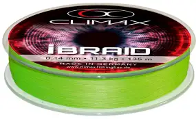 Шнур Climax iBraid 8 275m (chartreuse) 0.10mm 6.8kg