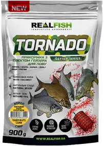 Прикормка Real Fish Прикормка Торнадо Карп (Тигровый орех Кукуруза) 0.900 kg