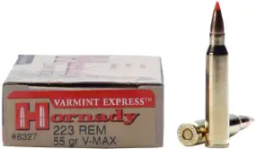 Патрон Hornady Varmint Express кал. .223 Rem куля V-Max маса 3,6 г/55 гран