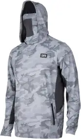 Реглан Pelagic Exo-Tech Hooded Fishing Shirt XXL Light Grey