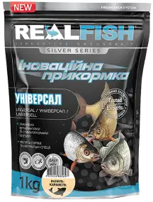 Прикормка Real Fish Silver Series Універсал Ваніль-карамель 1kg