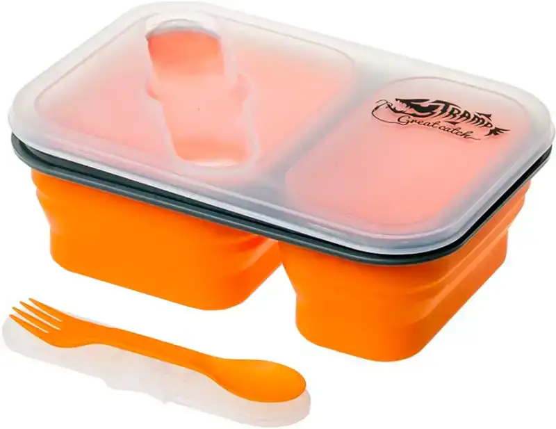 Контейнер для еды Tramp TRC-090 900ml с ловилкой ц:orange