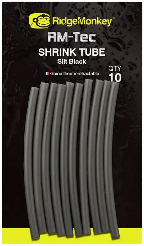 Термоусадочная трубка RidgeMonkey RM-Tec Shrink Tube 1.6mm (10 шт/уп) ц:silt black