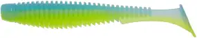 Силикон FishUP U-Shad 4" #206 - Sky/Chartreuse (8шт/уп)