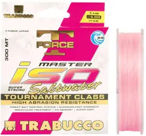 Волосінь Trabucco T-Force Master ISO Saltwater 300m (рожевий.) 0.205mm 5.45kg