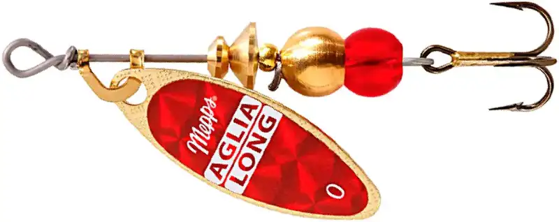 Блешня Mepps Aglia Long Redbo №0 2.5 g Gold