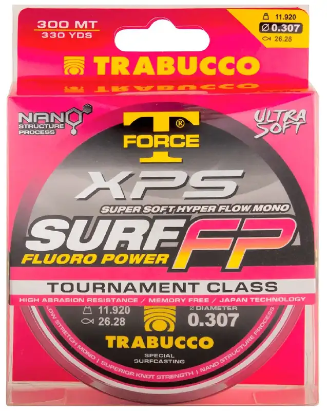 Леска Trabucco T-Force XPS Surf FP 300m 0.30mm 11.92kg