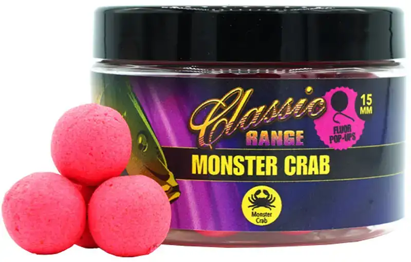 Бойлы Martin SB Classic Range Fluor Pop-Ups Monster Crab 15mm (red)