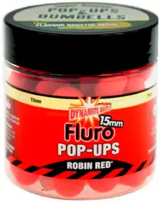 Бойли Dynamite Baits Fluro Pop-Ups Robin Red 15mm