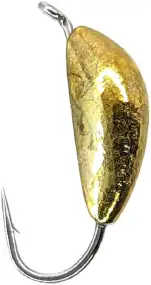 Мормишка Winter Star Ризький банан 2.5 mm к:золото