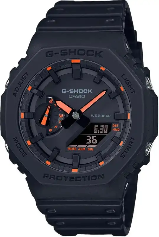 Годинник Casio GA-2100-1A4ER G-Shock. Чорний