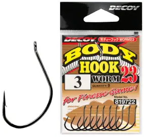 Крючок Decoy Worm23 Body Hook #5 (9 шт/уп)
