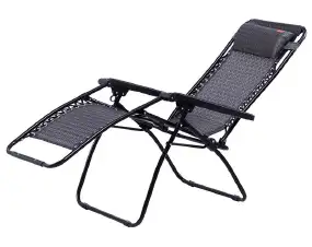Шезлонг KingCamp Deck Chair. Black