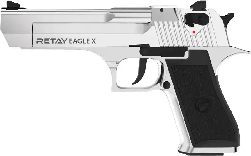 Пистолет стартовый Retay Eagle X кал. 9 мм. Цвет - nickel