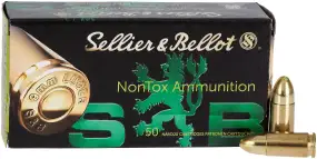Патрон Sellier & Bellot Nontox кал. 9x19 мм куля TFMJ маса 8г/124 гр
