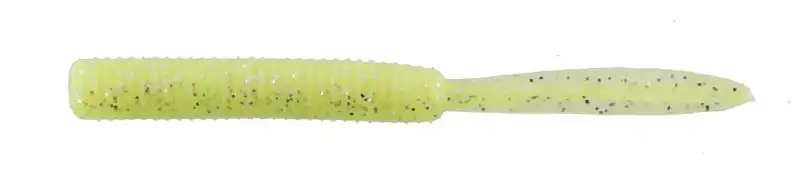 Силикон Jackall Peke Peke 2" SQ Glow Chartreuse Silver Flake 10 шт