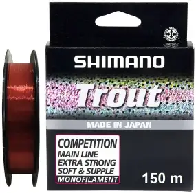 Волосінь Shimano Trout Competition Mono 150m 0.22mm 4.05kg Red