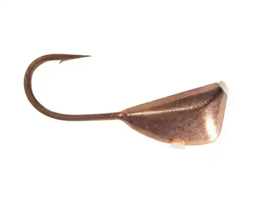 Мормышка вольфрамовая Shark Дрейссена с отверствием 0,55г диам. S/030 крючок D14 гальваника ц:медь