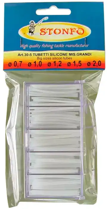 Кембрик силиконовый Stonfo 30-6 Match Silicone Float Sleeves диам. 0.2-0.3-0.5-0.7-1.0mm