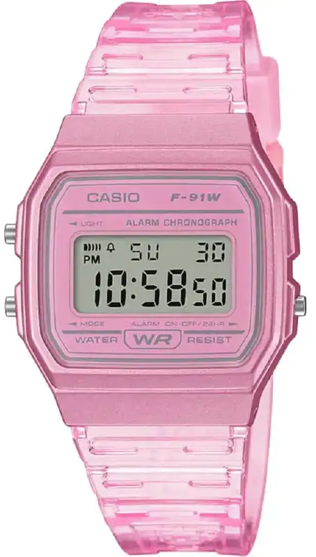 Часы Casio F-91WS-4EF. Розовый