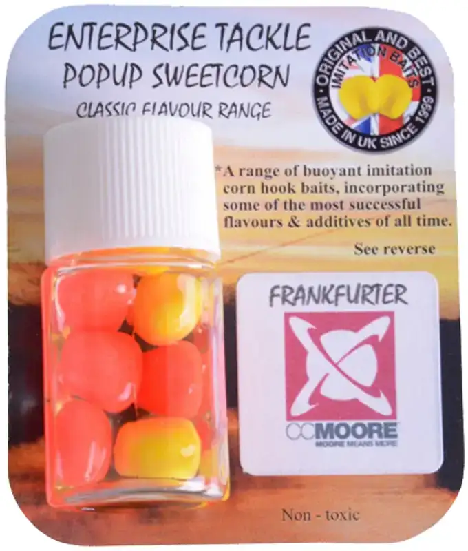 Штучна насадка Enterprise tackle Classic Popup Sweetcorn FrankFurter Yellow & Fluoro Red (CC Moore)