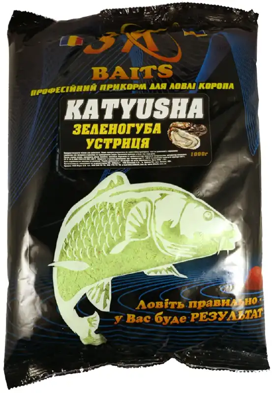 Суха суміш 3KBaits Katyusha (зеленогуба устриця) 1кг