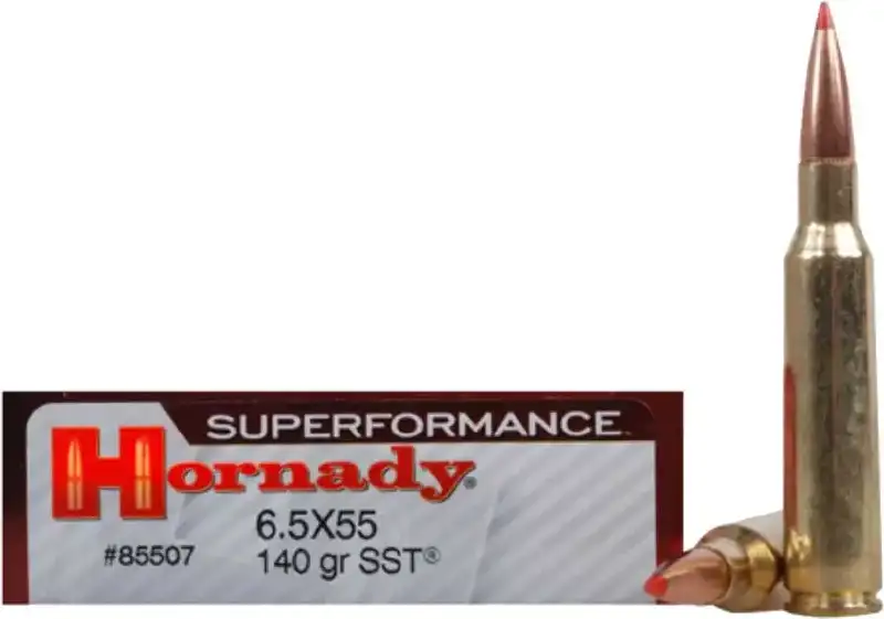 Патрон Hornady Superformance Match кал. 6.5x55 пуля  SST масса 140 гр (9.1 г)